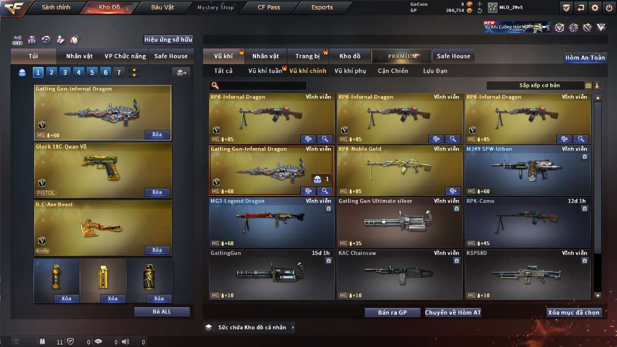 shop acc cf uy tin gia re
